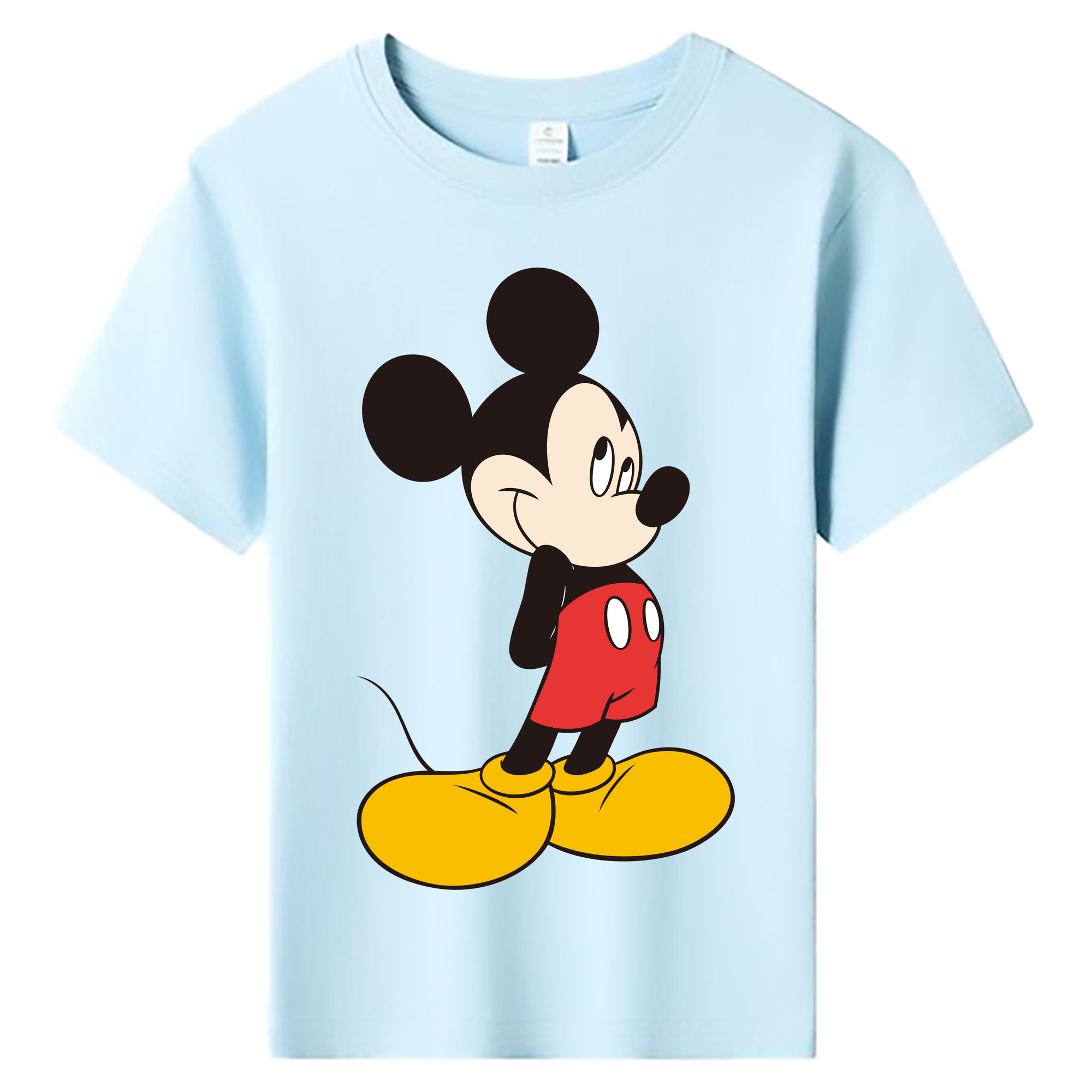 ミッキーマウス Mickey Mouse 綿100％キッズTシャツ（フロントプリント）